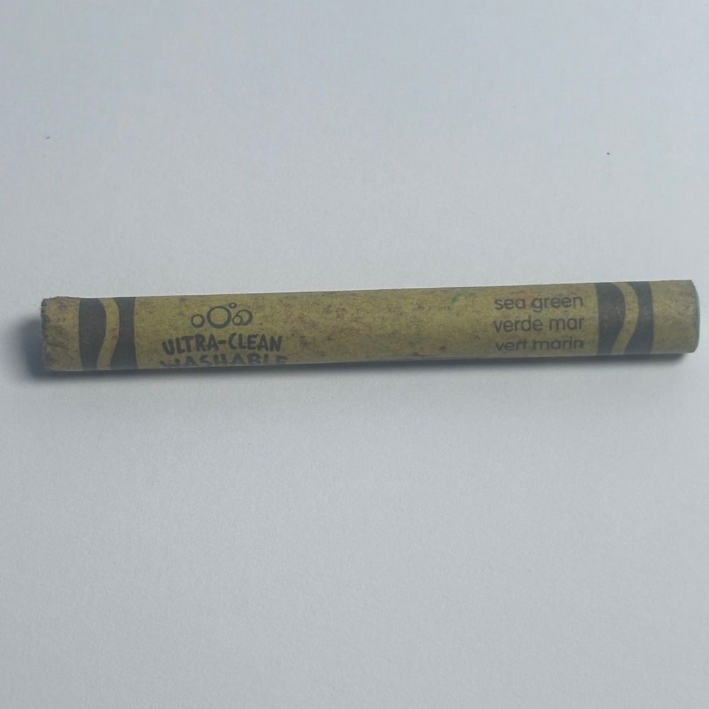 Crayola Ultra-Clean Washable Crayon Sea Green Single Replacement Art Supply